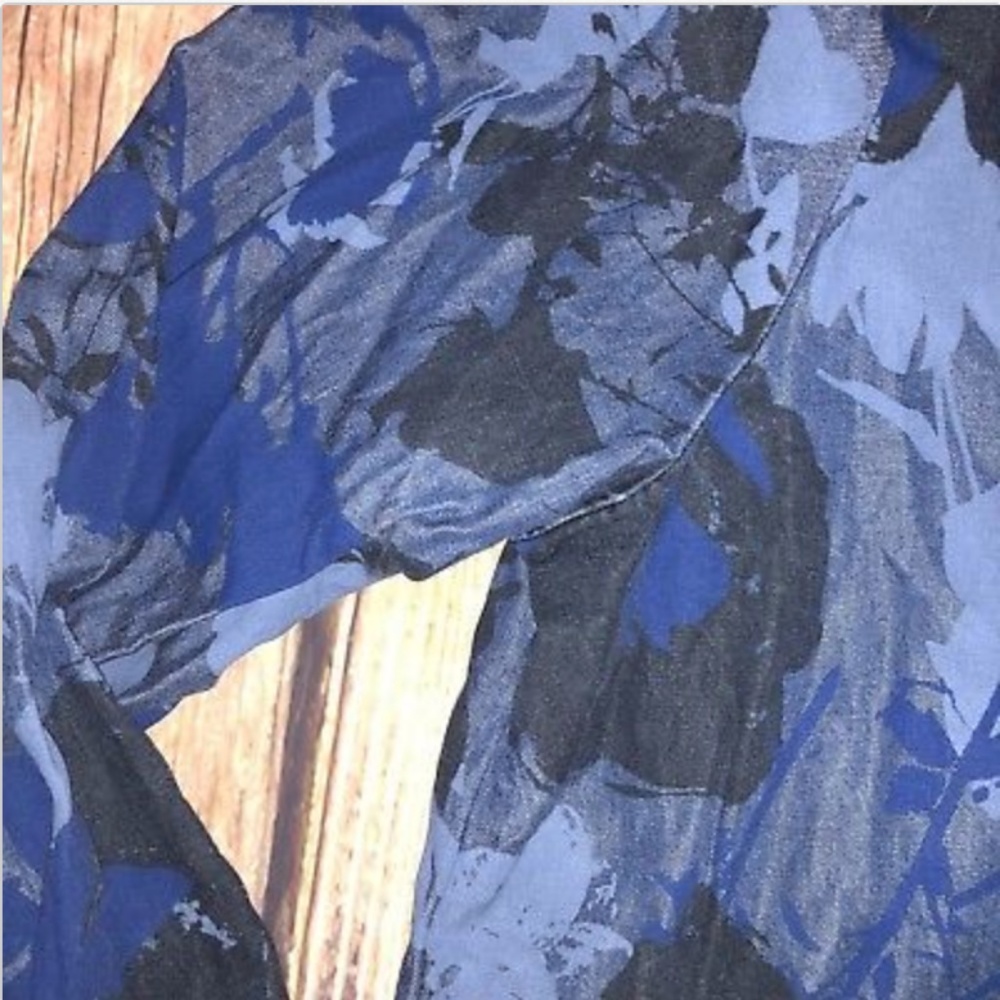 Juicy Couture zip up Blue Fatigue bomber jacket - Picture 2 of 4